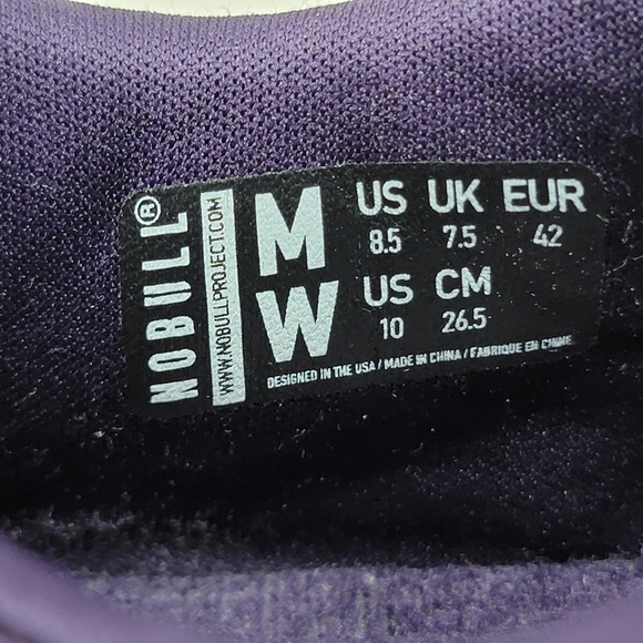 Nobull Plum Ripstop Runner Unisex Mens Sz 8.5 Womens 10 Athletic Shoes Pre-owned - Picture 4 of 11